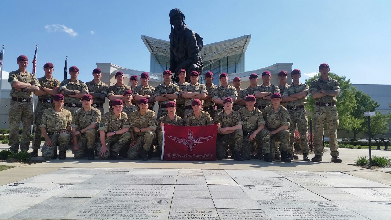 Danny Watson with the Parachute Regiment